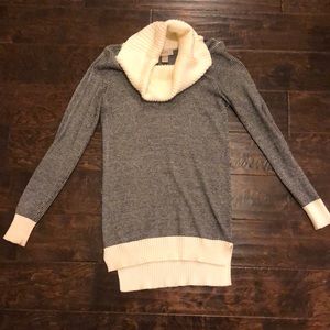 Black and cream Loft sweater